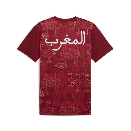 Maillot avant match Maroc rouge vert 2025