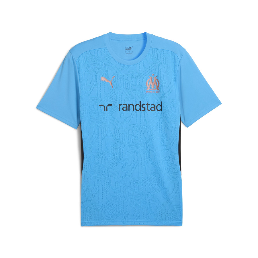 Maillot entrainement OM bleu noir 2024 25 sur Foot