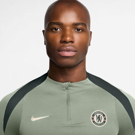 Sweat zippé Chelsea Strike vert