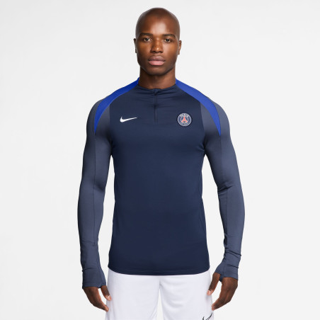 Sweat zippé PSG Strike bleu