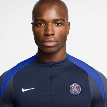Sweat zippé PSG Strike bleu