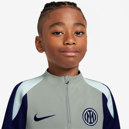 Sweat zippé junior Inter Milan Strike bleu
