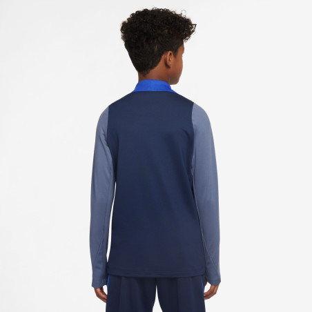 Sweat zippé junior PSG Strike bleu