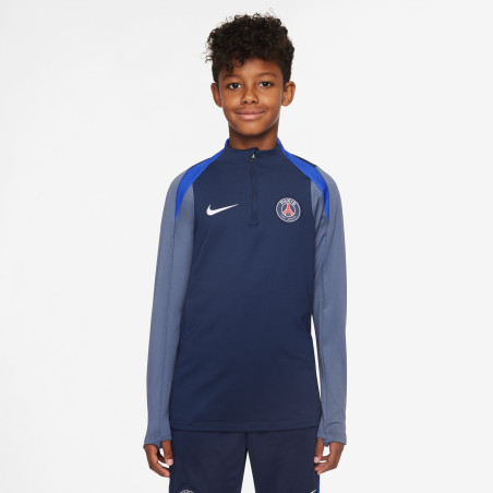 Sweat zippé junior PSG Strike bleu