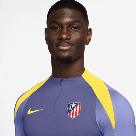 Sweat zippé Atlético Madrid Strike violet jaune