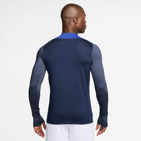 Sweat zippé PSG Strike bleu