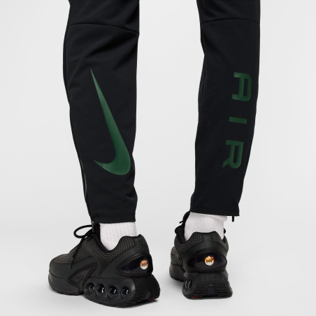 Pantalon survêtement Nike Air woven noir vert