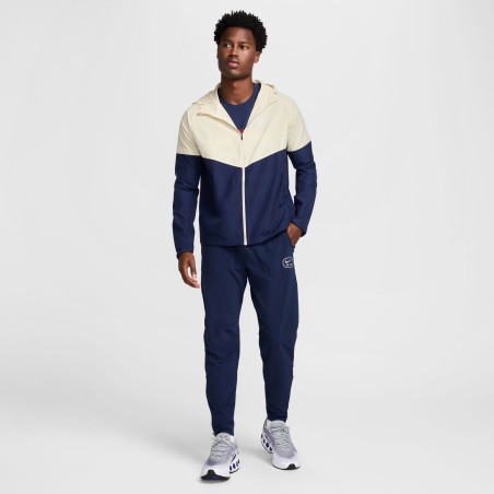Pantalon survêtement Nike Air woven bleu rouge