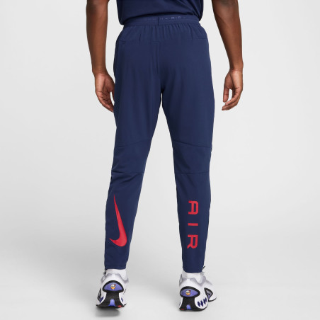 Pantalon survêtement Nike Air woven bleu rouge