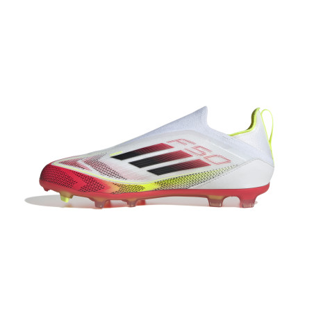 adidas F50 Elite FG LaceLess junior blanc rouge