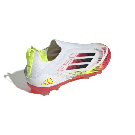 adidas F50 Elite FG LaceLess junior blanc rouge