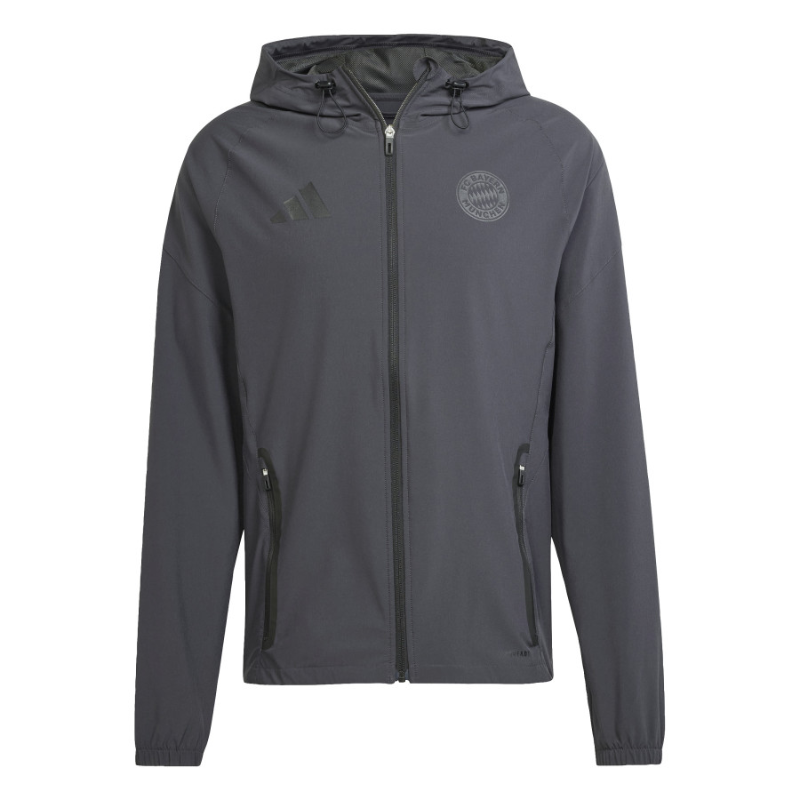 Veste survêtement à capuche Bayern Munich woven noir