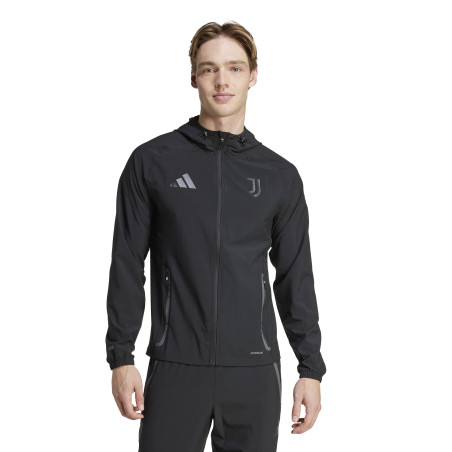 Veste survêtement à capuche Juventus woven noir