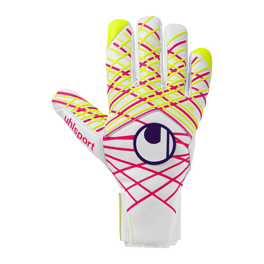 Gants gardien Uhlsport Prediction Absolutgrip HN Maignan 375 blanc jaune