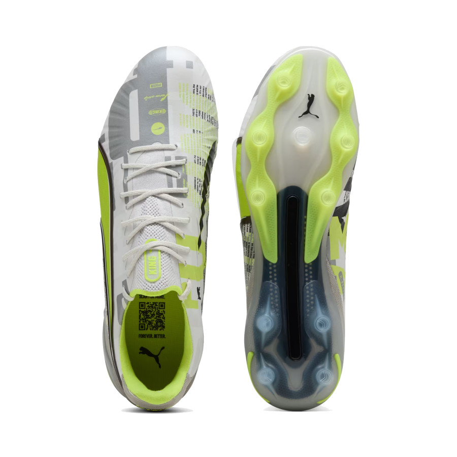 Puma King Ultimate Forever FG/AG gris jaune