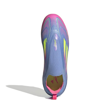 adidas F50 Elite junior LaceLess FG bleu rose
