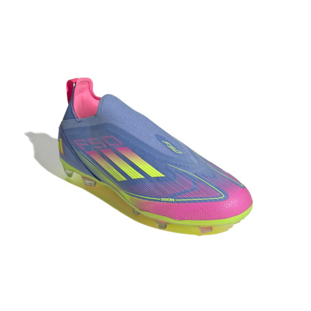 adidas F50 Elite junior LaceLess FG bleu rose