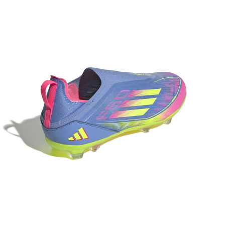 adidas F50 Elite junior LaceLess FG bleu rose