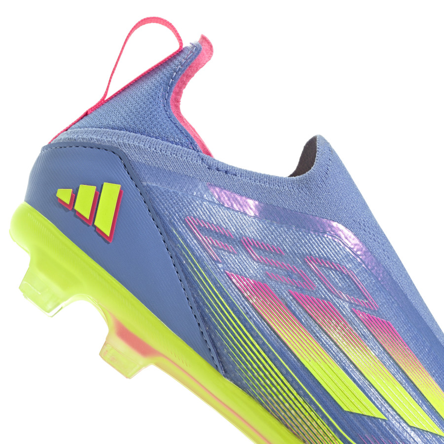 adidas F50 Elite junior LaceLess FG bleu rose