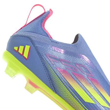 adidas F50 Elite junior LaceLess FG bleu rose