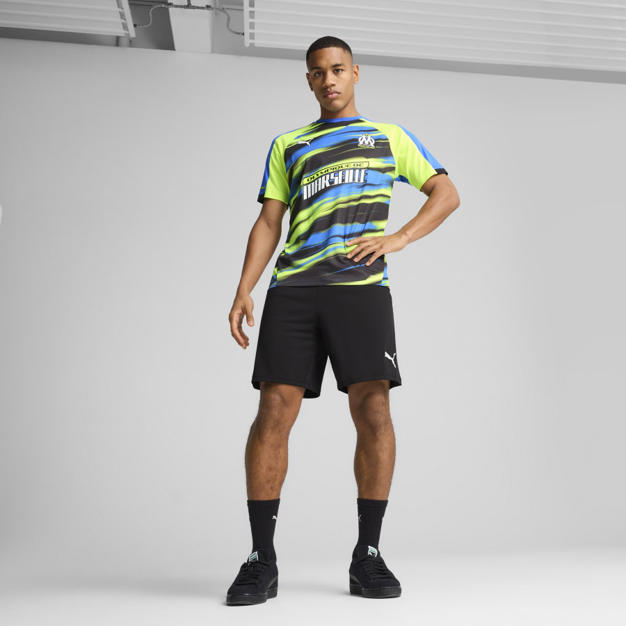 Short OM Faster bleu jaune