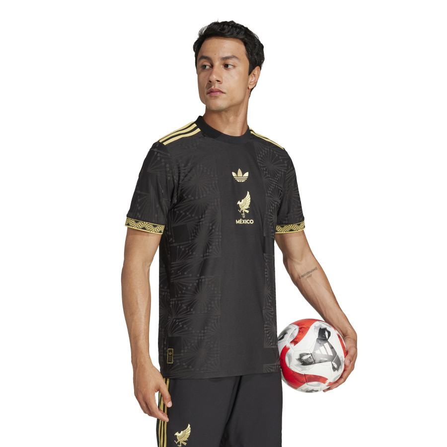 Maillot Mexique authentique noir or 2025