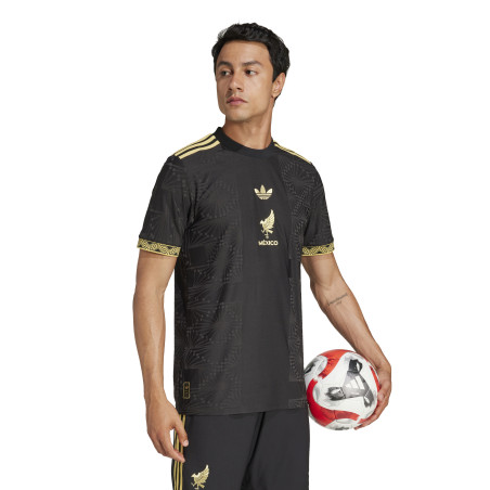 Maillot Mexique authentique noir or 2025