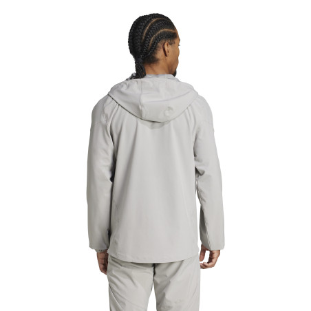 Veste survêtement à capuche Real Madrid woven gris