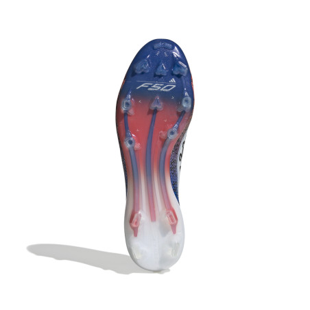 adidas F50 Son Elite LaceLess FG blanc rouge