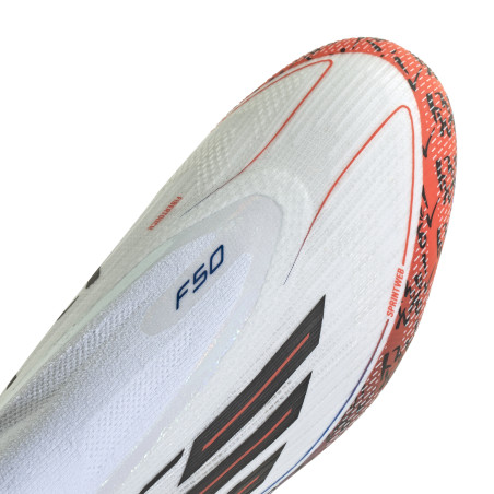 adidas F50 Son Elite LaceLess FG blanc rouge