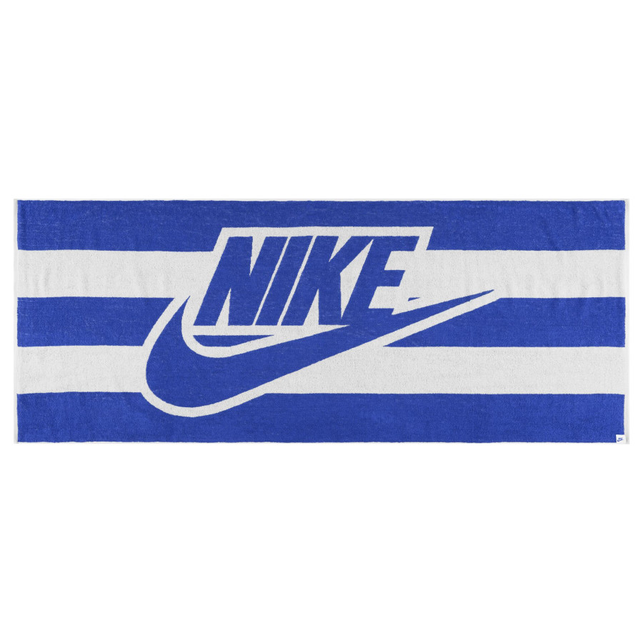 Serviette de plage Nike bleu blanc