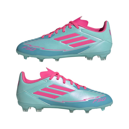 adidas F50 Messi League junior FG/MG bleu rose