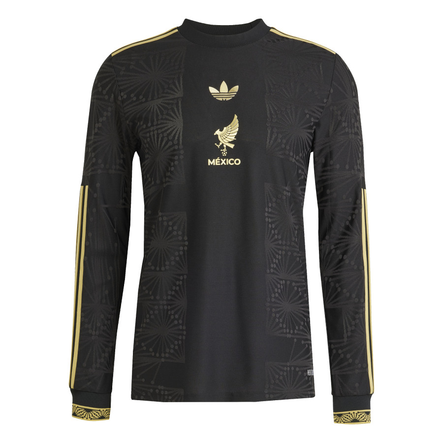 Maillot manches longues Mexique noir or 2025