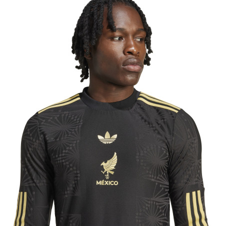 Maillot manches longues Mexique noir or 2025