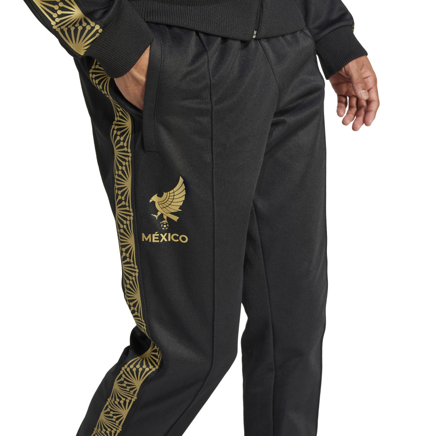 Pantalon survêtement Mexique noir or 2025