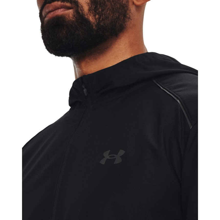 Veste survêtement à capuche Under Armour Launch noir