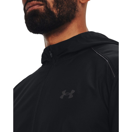 Veste survêtement à capuche Under Armour Launch noir