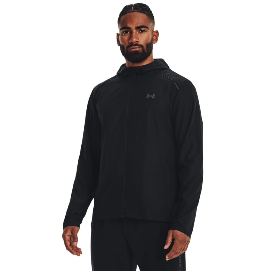 Veste survêtement à capuche Under Armour Launch noir