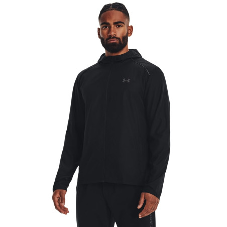 Veste survêtement à capuche Under Armour Launch noir