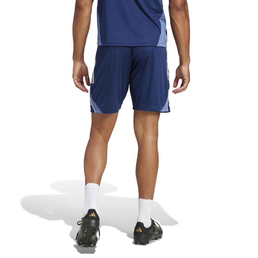 Short entraînement adidas Tiro25 bleu blanc