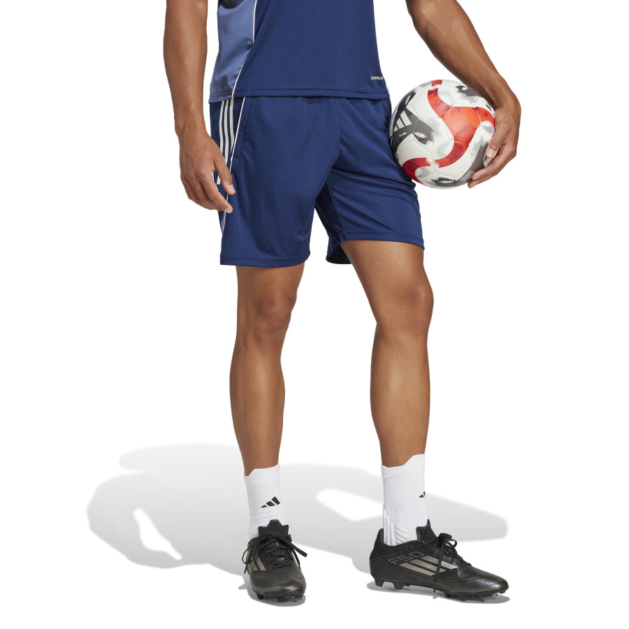Short entraînement adidas Tiro25 bleu blanc