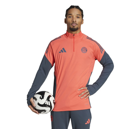Sweat zippé Bayern Munich orange gris
