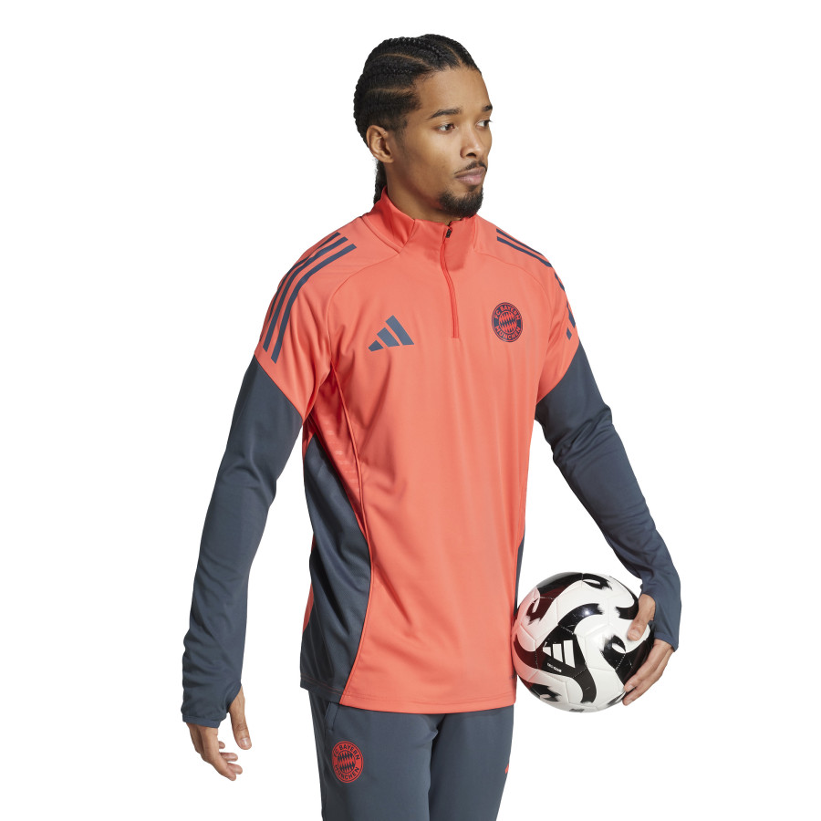 Sweat zippé Bayern Munich orange gris