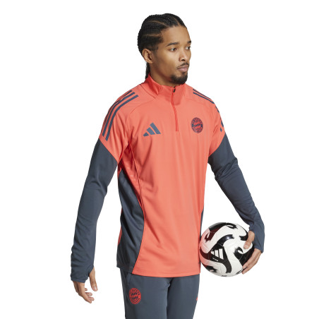 Sweat zippé Bayern Munich orange gris