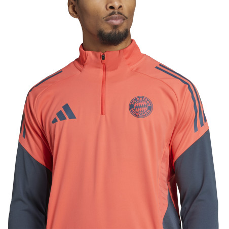 Sweat zippé Bayern Munich orange gris