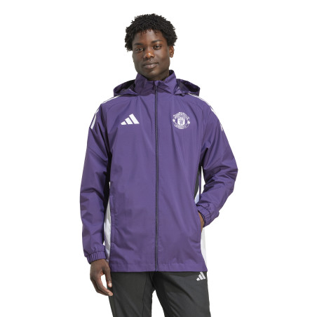 Veste imperméable Manchester United violet blanc
