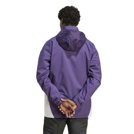 Veste imperméable Manchester United violet blanc