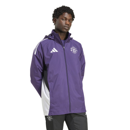 Veste imperméable Manchester United violet blanc
