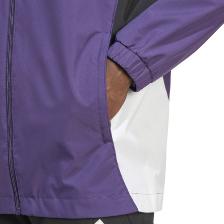 Veste imperméable Manchester United violet blanc