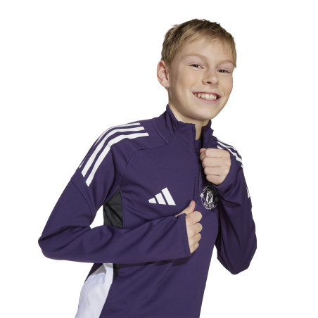 Sweat zippé junior Manchester United violet